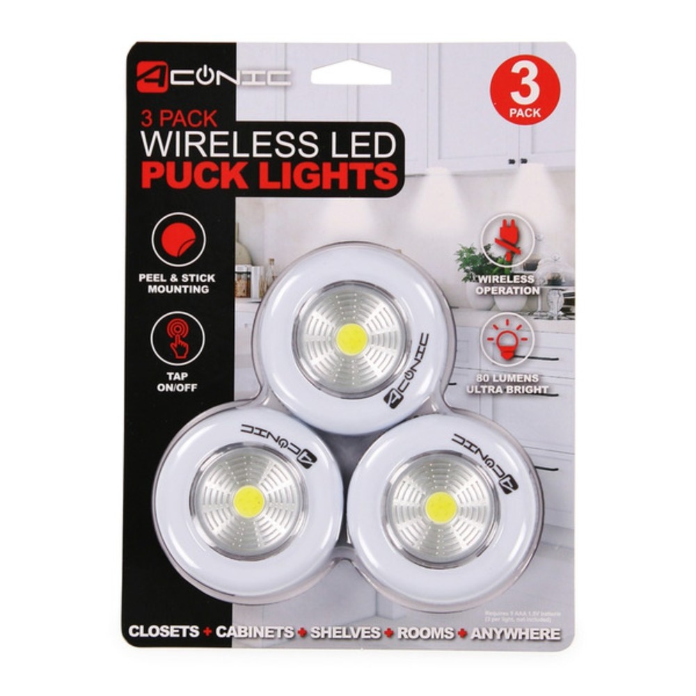 ACONIC Wireless LED Puck Lights